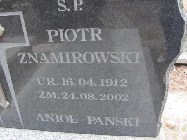 Piotr Znamirowski 1912 Rudna - Grobonet - Wyszukiwarka osób pochowanych