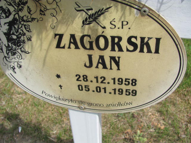 Jan Zagórski 1958 Rudna - Grobonet - Wyszukiwarka osób pochowanych