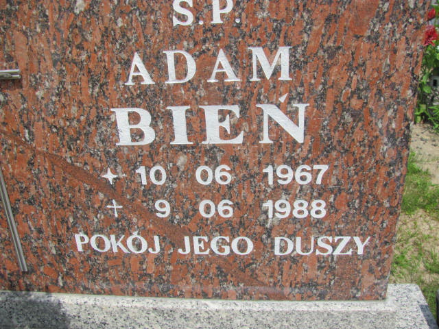 Grób Adam Teodor Bień