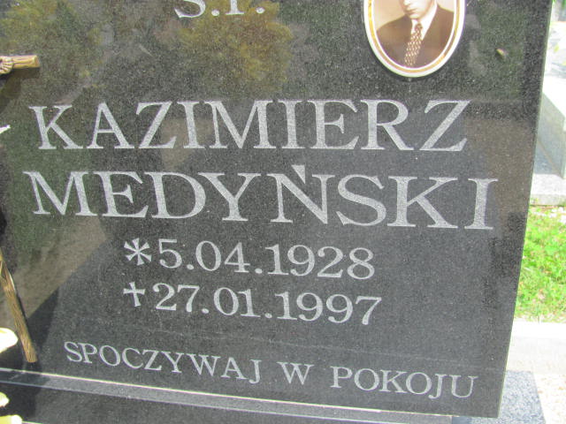 Kazimierz Medyński 1928 Rudna - Grobonet - Wyszukiwarka osób pochowanych