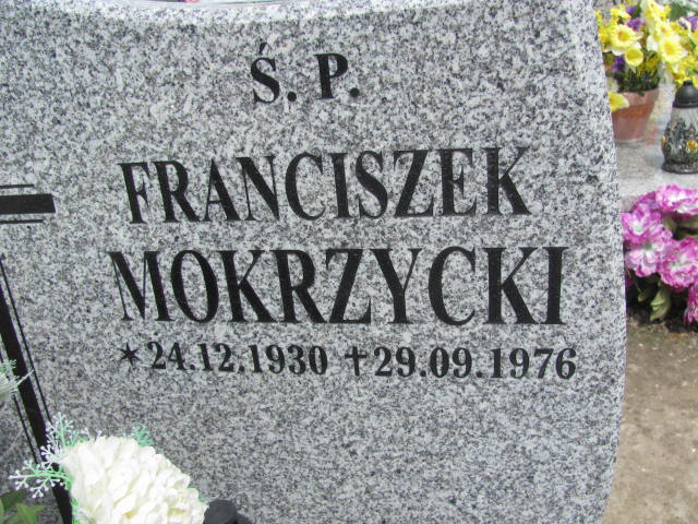Franciszek Ludwik Mokrzycki 1930 Rudna - Grobonet - Wyszukiwarka osób pochowanych