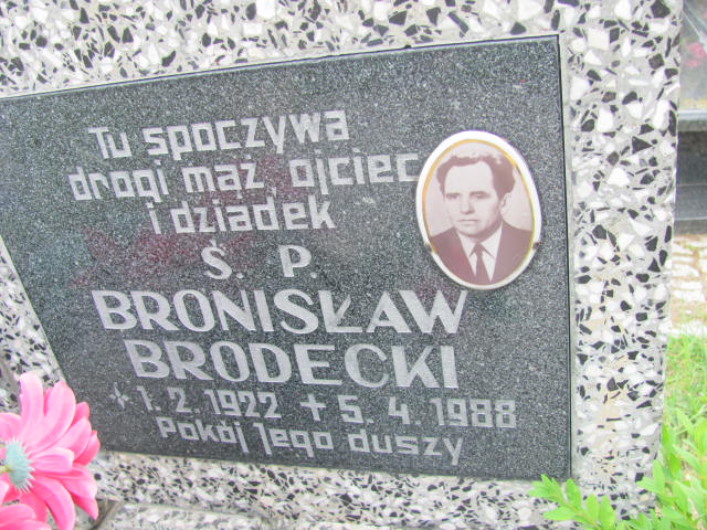 Bronisław Brodecki 1922 Rudna - Grobonet - Wyszukiwarka osób pochowanych