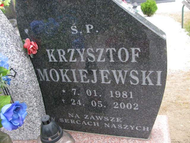 Krzysztof Grzegorz Mokiejewski 1981 Rudna - Grobonet - Wyszukiwarka osób pochowanych