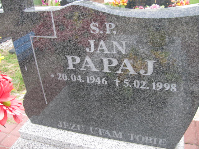 Jan Papaj 1946 Rudna - Grobonet - Wyszukiwarka osób pochowanych