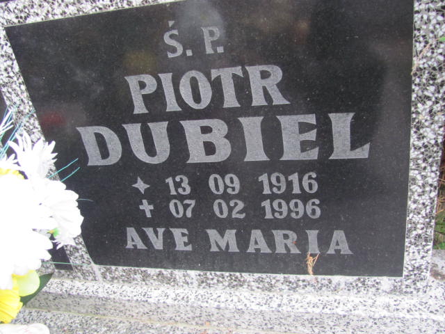 Piotr Dubiel 1916 Rudna - Grobonet - Wyszukiwarka osób pochowanych