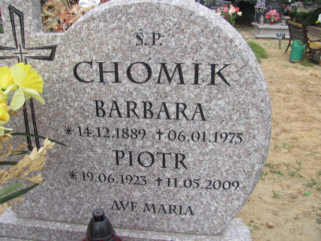 Piotr Chomik 1923 Rudna - Grobonet - Wyszukiwarka osób pochowanych