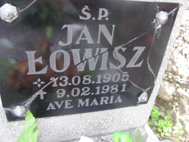 Jan Łowisz 1905 Rudna - Grobonet - Wyszukiwarka osób pochowanych