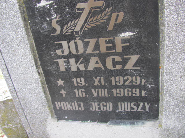 Józef Tkacz 1929 Rudna - Grobonet - Wyszukiwarka osób pochowanych
