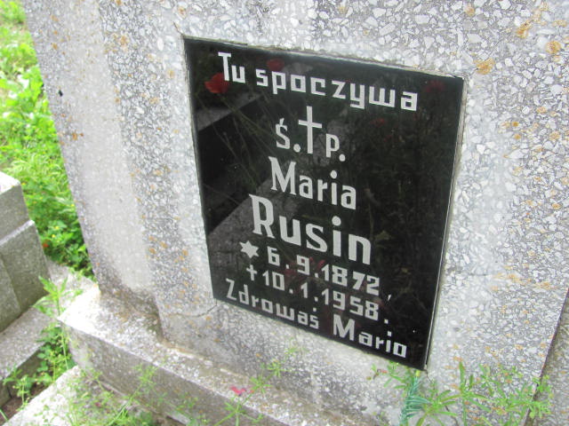 Maria Rusin 1872 Rudna - Grobonet - Wyszukiwarka osób pochowanych