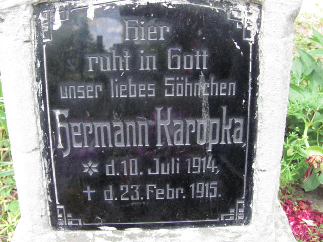 Hermann Karopka 1914 Rudna - Grobonet - Wyszukiwarka osób pochowanych