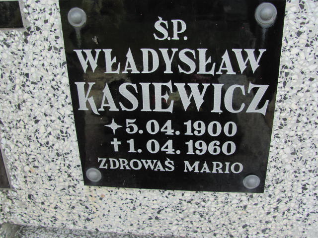 Grób Władysław Kasiewicz