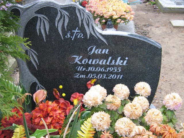 Grób Jan Bronisław Kowalski
