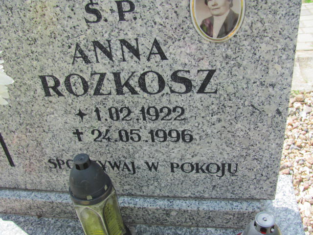 Anna Rozkosz 1922 Rudna - Grobonet - Wyszukiwarka osób pochowanych