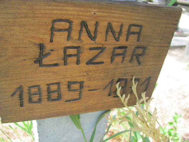 Anna Łazar 1889 Rudna - Grobonet - Wyszukiwarka osób pochowanych