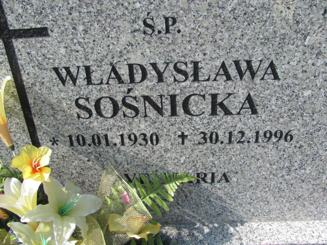 Władysława Sośnicka 1930 Rudna - Grobonet - Wyszukiwarka osób pochowanych