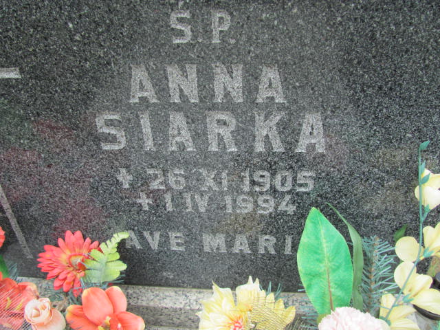 Grób Anna Siarka
