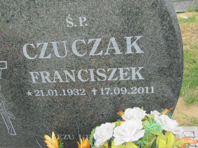 Franciszek Czuczak 1932 Rudna - Grobonet - Wyszukiwarka osób pochowanych