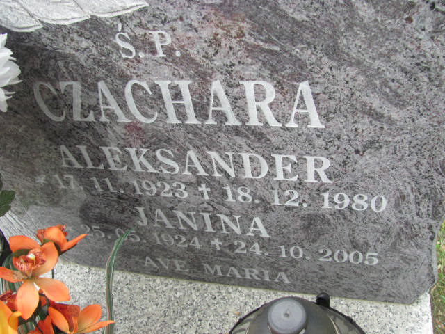 Aleksander Czachara 1923 Rudna - Grobonet - Wyszukiwarka osób pochowanych