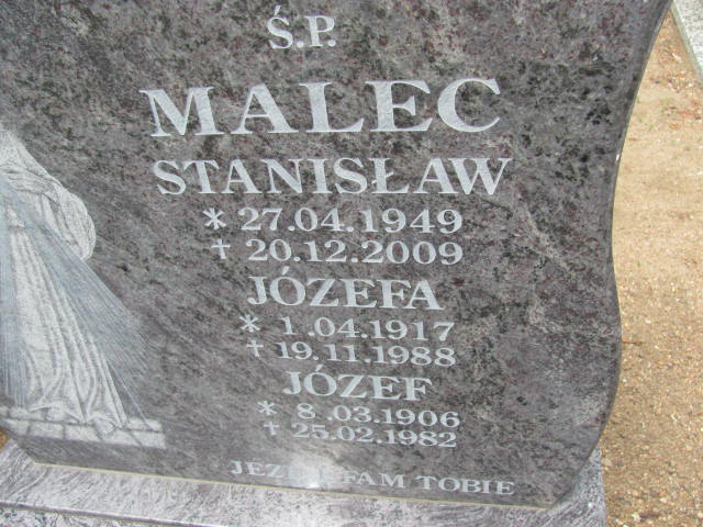 Grób Józefa Malec