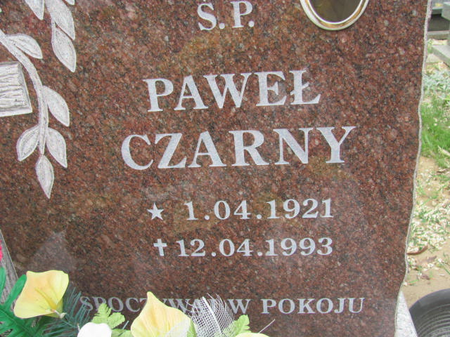 Grób Paweł Czarny