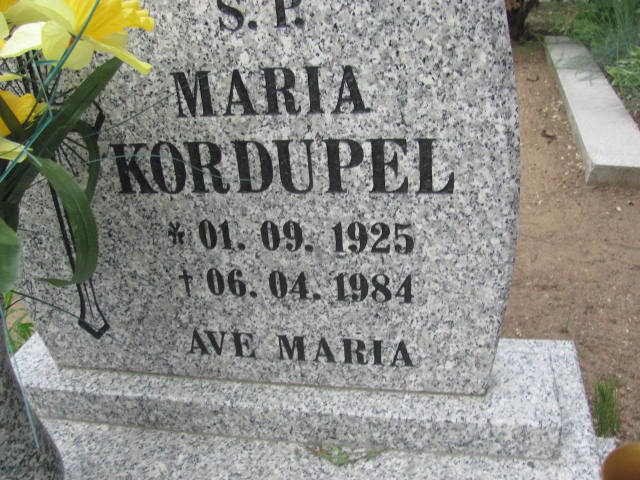 Maria Kordupel 1925 Rudna - Grobonet - Wyszukiwarka osób pochowanych