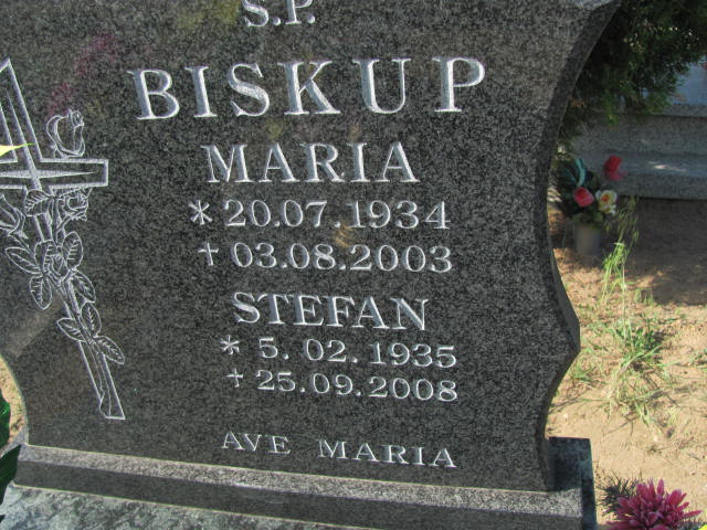 Stefan Biskup 1935 Rudna - Grobonet - Wyszukiwarka osób pochowanych