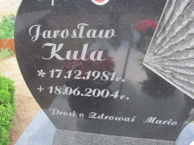Jarosław Kula 1981 Rudna - Grobonet - Wyszukiwarka osób pochowanych