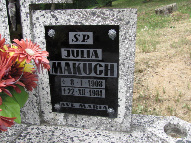 Julia Makuch 1908 Rudna - Grobonet - Wyszukiwarka osób pochowanych
