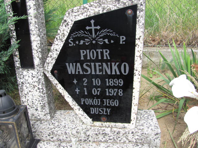 Piotr Wasienko 1899 Rudna - Grobonet - Wyszukiwarka osób pochowanych