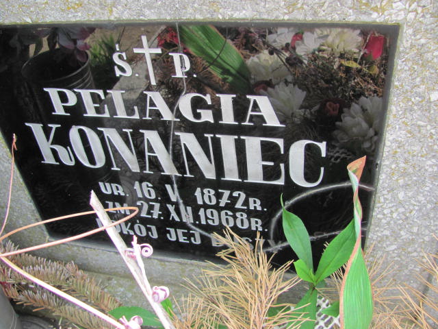 Pelagia Konaniec 1872 Rudna - Grobonet - Wyszukiwarka osób pochowanych