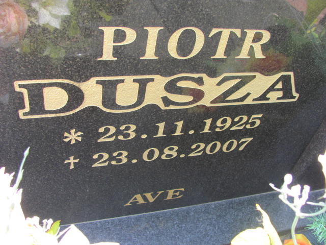 Piotr Dusza 1925 Rudna - Grobonet - Wyszukiwarka osób pochowanych