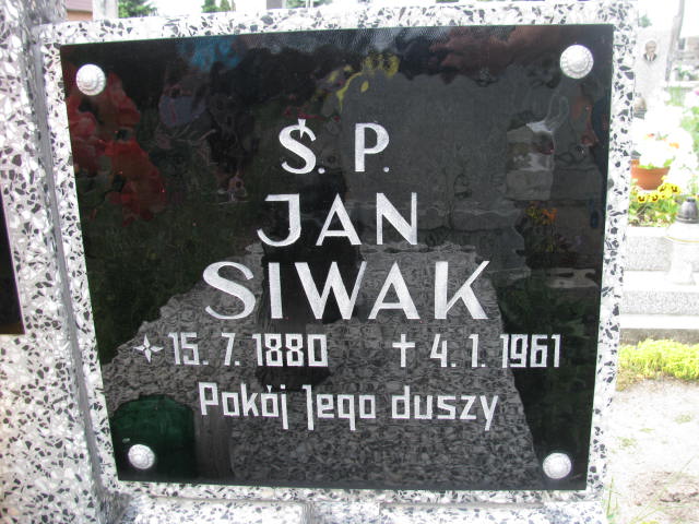 Jan Siwak 1880 Rudna - Grobonet - Wyszukiwarka osób pochowanych
