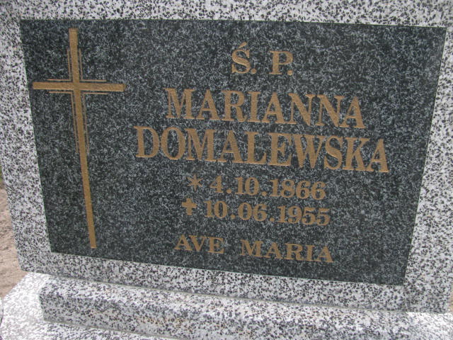 Grób Marianna Domalewska