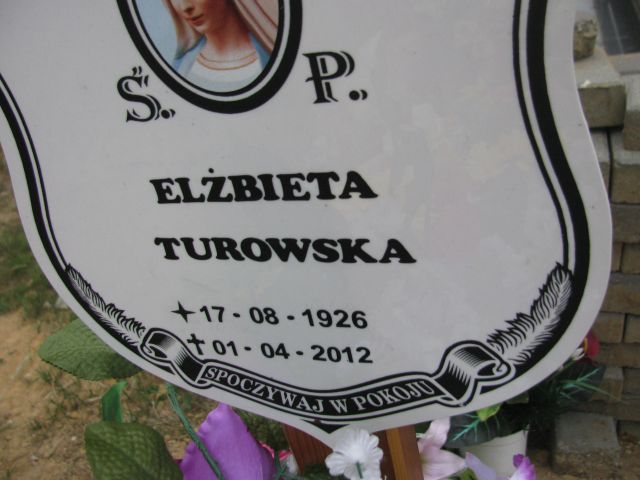 Elżbieta Turowska 1926 Rudna - Grobonet - Wyszukiwarka osób pochowanych