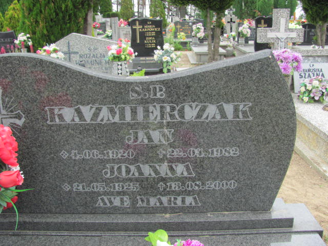 Joanna Kaźmierczak 1925 Rudna - Grobonet - Wyszukiwarka osób pochowanych
