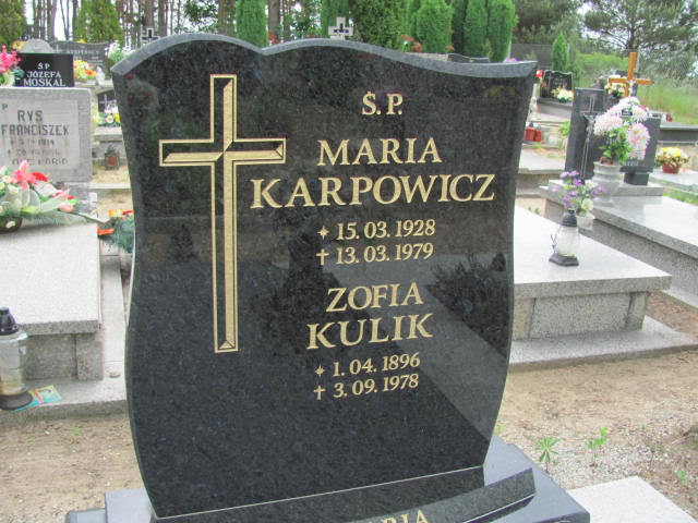 Grób Zofia Kulik