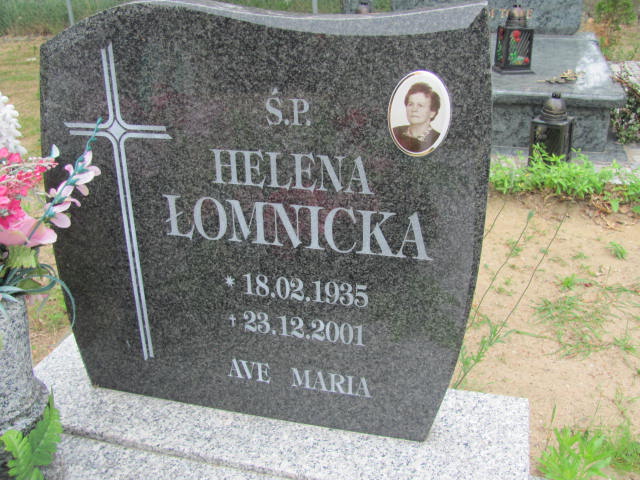 Helena Łomnicka 1935 Rudna - Grobonet - Wyszukiwarka osób pochowanych